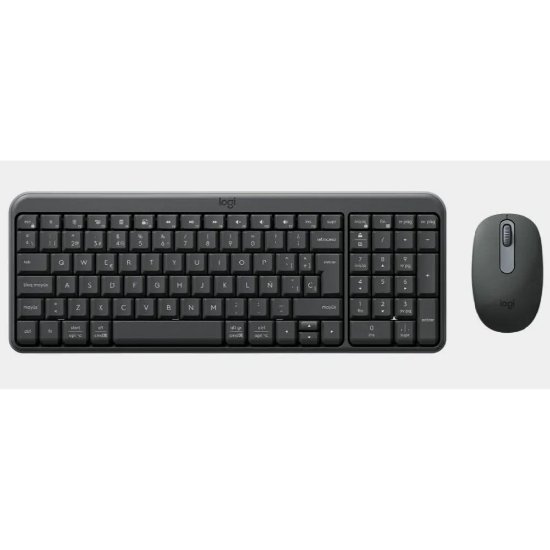 Tipkovnica + miška LOGITECH MK250 Compact Bluetooth komplet, brezžična, črna