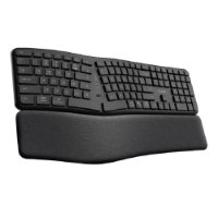 Tipkovnica TRUST Keyra Ergonomic, brezžična, črna