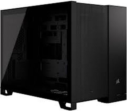 Ohišje CORSAIR 2500D Airflow Dual chamber, RGB, window, MIDI, ATX, črno, bez napajalnika