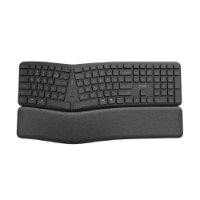 Tipkovnica TRUST Keyra Ergonomic, brezžična, črna