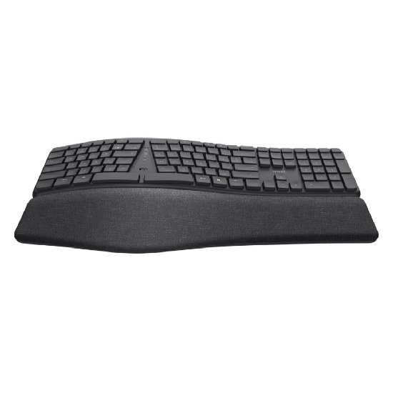 Tipkovnica TRUST Keyra Ergonomic, brezžična, črna