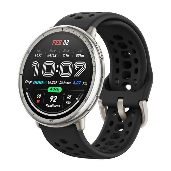 Pametni sat AMAZFIT Active 2, 1.32" Amoled, pametne obavijesti, crni