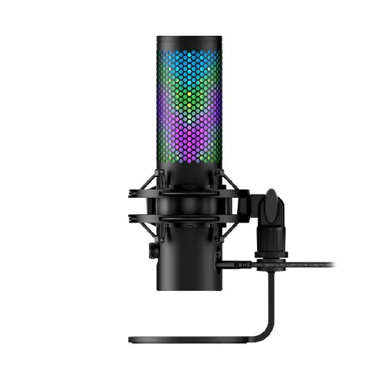 Mikrofon HyperX QuadCast 2S 9A273AA, namizni, RGB, črni
