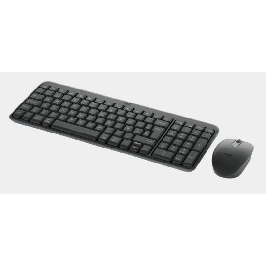 Tipkovnica + miška LOGITECH MK250 Compact Bluetooth komplet, brezžična, črna