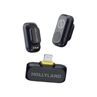 Mikrofon HOLLYLAND Lark A1 Mini Duo Lightning, crni