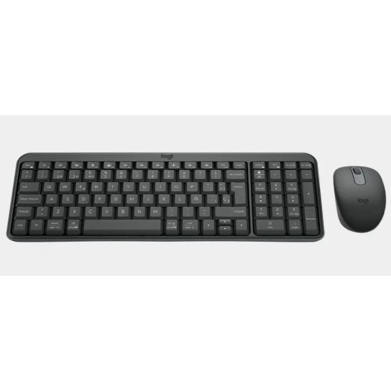 Tipkovnica + miška LOGITECH MK250 Compact Bluetooth komplet, brezžična, črna