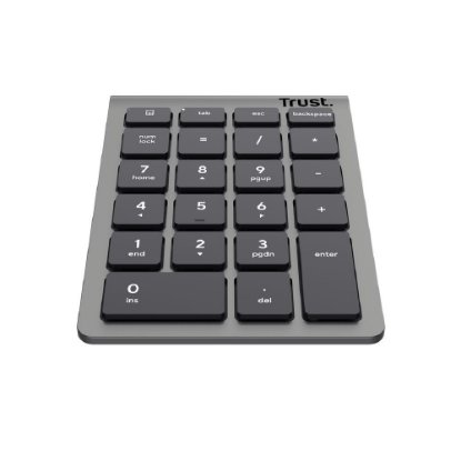 Numerična tipkovnica TRUST Xalas, brezžična, siva