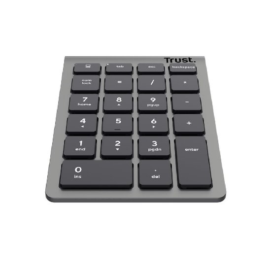 Numerična tipkovnica TRUST Xalas, brezžična, siva