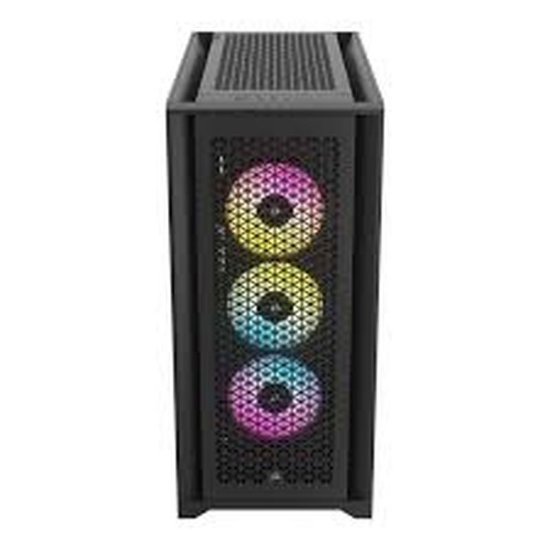 Ohišje CORSAIR iCUE 5000D RGB Airflow, window, MIDI, ATX, črno, bez napajalnika