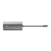 Postaja za priklop TRUST Dalyx, 7 v 1, USB-C na 2x USB 3.1, USB-C, HDMI, G-LAN, čitalec kartic, za prenosnik