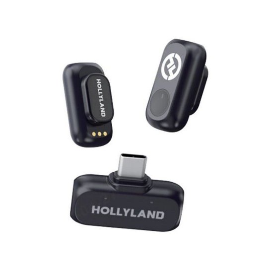 Mikrofon HOLLYLAND Lark A1 Mini Duo USB-C, crni
