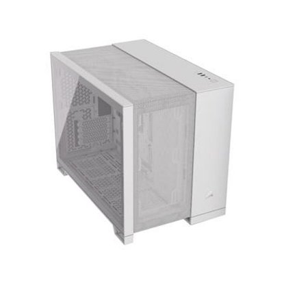 Ohišje CORSAIR 2500D Airflow Dual chamber, RGB, window, MIDI, ATX, belo, bez napajalnika