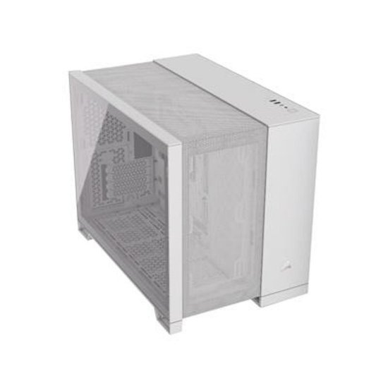Ohišje CORSAIR 2500D Airflow Dual chamber, RGB, window, MIDI, ATX, belo, bez napajalnika