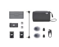 Mikrofon DJI Mic 2 (2 TX + 1 RX + Charging Case), brezžični, črn
