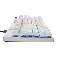 Tipkovnica LOGITECH Pro X TKL Rapid, mehanska, taktilna, RGB, US Layout, USB, bela