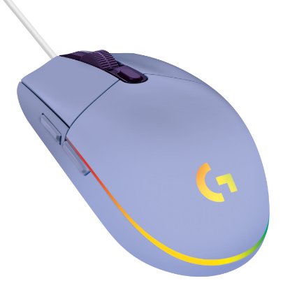 Miška LOGITECH Gaming G102 Lightsync, optički, 8000dpi, lilac, USB