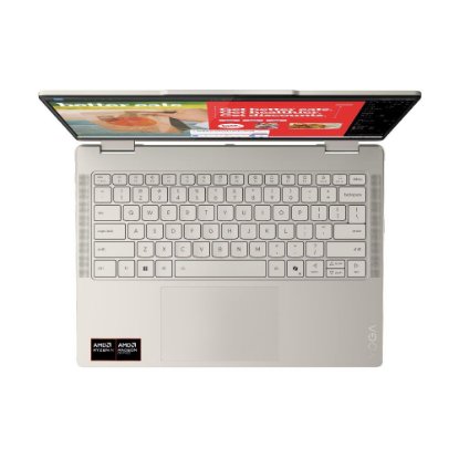 Laptop LENOVO Yoga 7 2-u-1 83JR008BSC / Ryzen AI 7 350, 16GB, 1TB SSD, AMD Radeon Graphics, 14" WUXGA OLED Touch, Windows 11, srebrni