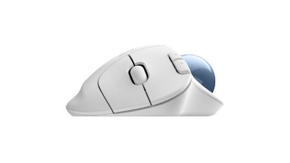 Miška LOGITECH Ergo M575S, optički, 2000dpi, trackball, bežični, USB, beli