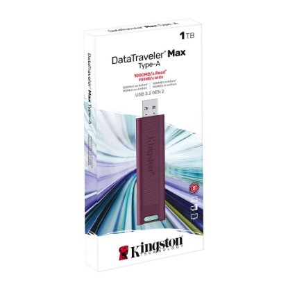 USB 3.2 spominska ključek FLASH DRIVE, 1TB, KINGSTON DataTraveler Max DTMAXA/1TB, rdeč