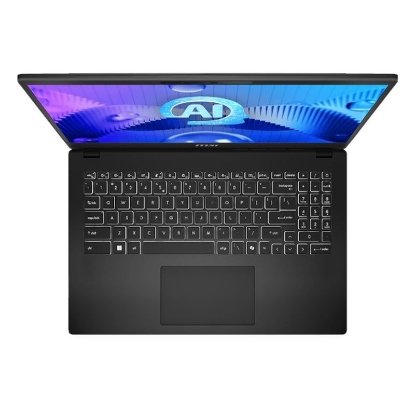 Laptop MSI Modern 15 H AI C1MG / Core Ultra 7 155H, 32GB, 1TB SSD, Intel Arc Graphics, 15.6" FHD IPS, Windows 11 Pro, crni