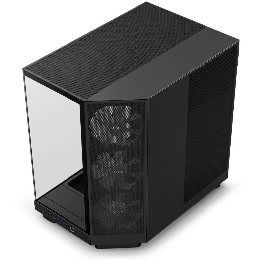 Ohišje NZXT H6 Flow RGB, ATX, steklo, črno, brez napajalnika.
