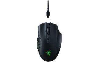 Miška RAZER Naga V2 Pro, RGB, optična, 30.000 DPI, brezžična, črna