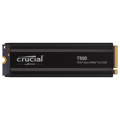 SSD 2TB CRUCIAL T500, PCIe Gen 4 NVMe M.2, 2280, 7400/7000 MB/s, hladilnik