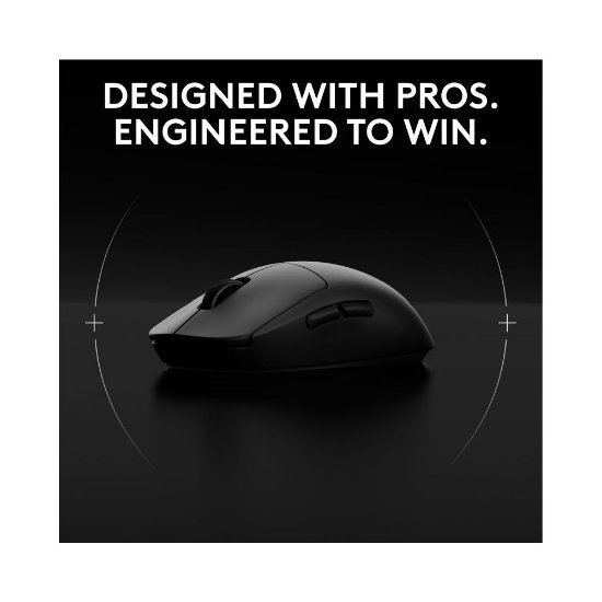 Miš LOGITECH Pro 2 Lightspeed, optički, bežični, 44000dpi, crni