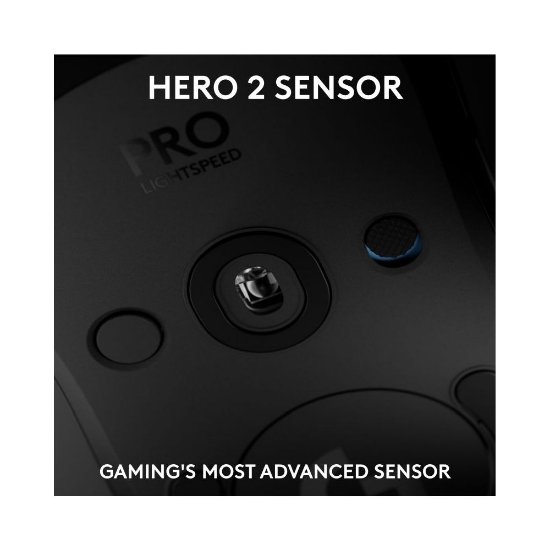 Miš LOGITECH Pro 2 Lightspeed, optički, bežični, 44000dpi, crni