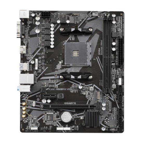 Matična plošća GIGABYTE A520M K V2, AMD A520, mATX, s. AM4