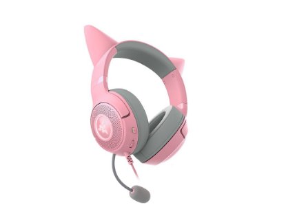 slušalke RAZER Kraken Kitty V2 Quartz, USB, roze slušalke RAZER Kraken Kitty V2 Quartz, USB, roze