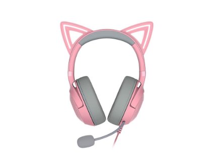 slušalke RAZER Kraken Kitty V2 Quartz, USB, roze slušalke RAZER Kraken Kitty V2 Quartz, USB, roze
