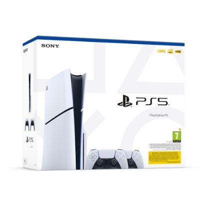 Igralna konzola SONY PlayStation 5 Slim D Chassis, 1TB SSD, Blu-ray, DualSense kontroler, bela + DualSense kontroler