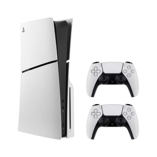 Igralna konzola SONY PlayStation 5 Slim D Chassis, 1TB SSD, Blu-ray, DualSense kontroler, bela + DualSense kontroler