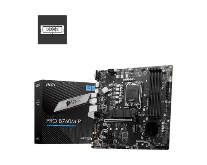 Matična plošća MSI PRO-B760M-P, Intel B760, DDR5, mATX, s.1700