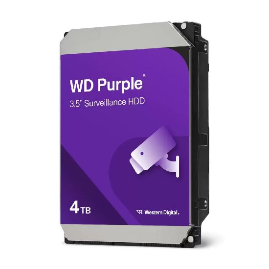 Tvrdi disk 4TB WESTERN DIGITAL Purple, WD43PURZ, SATA3, 256MB cache, 5400 okr./min., Surveillance, 3.5", za desktop