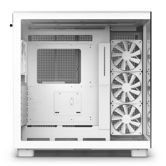 Kućište NZXT H9 Flow, MIDI, ATX, USB 3.2, USB-C, bijelo, bez napajanja