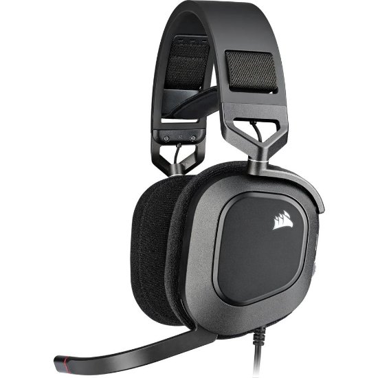 slušalke CORSAIR HS80 RGB USB, mikrofon, črne