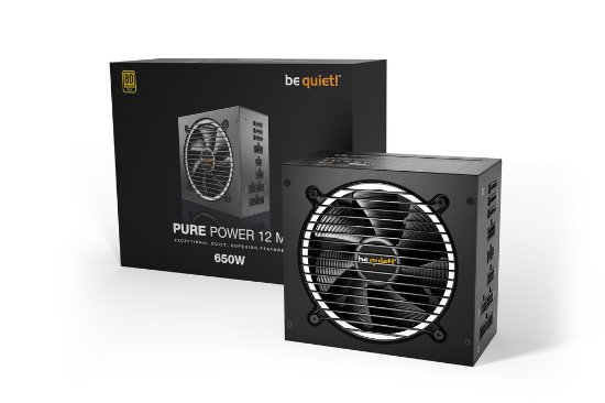 Napajlnik 650W, BE QUIET Pure Power 12 M, 120mm vent., 80+ Gold, modularno