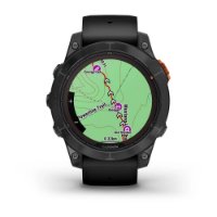 Pametna ura GARMIN Fenix 7 Pro Solar, HR, GPS, multisport, temnosivi/črni remen