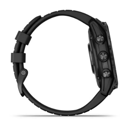 Pametna ura GARMIN Fenix 7 Pro Solar, HR, GPS, multisport, temnosivi/črni remen
