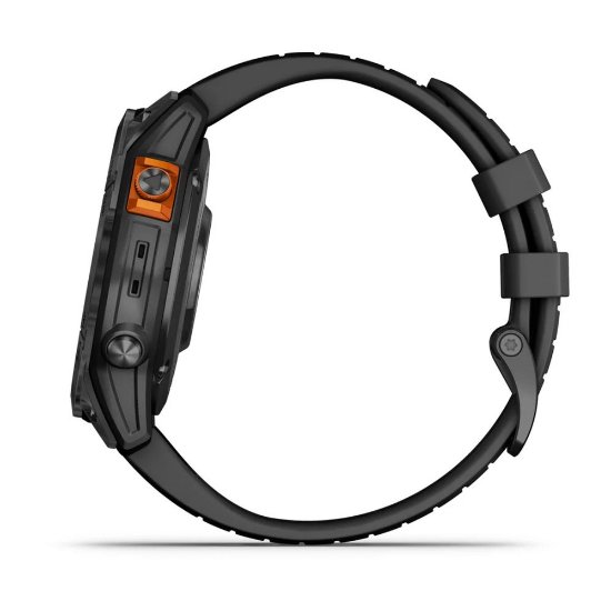 Pametna ura GARMIN Fenix 7 Pro Solar, HR, GPS, multisport, temnosivi/črni remen