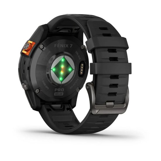 Pametna ura GARMIN Fenix 7 Pro Solar, HR, GPS, multisport, temnosivi/črni remen