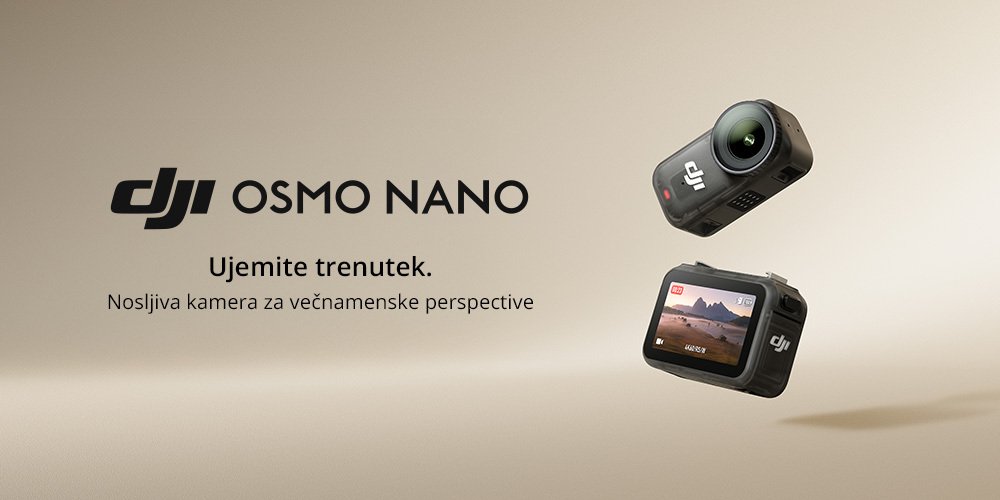 Prikažite detalje za DJI Osmo Nano – majhna kamera, velik potencial