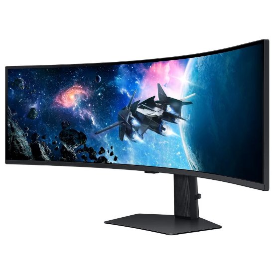 Gaming monitor 49" SAMSUNG LS49CG950EUXEN, 5120x1440, VA, 240Hz, 1ms, 450cd/m2, FreeSync, zakrivljeni, črn