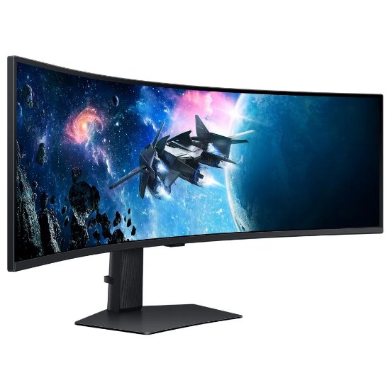 Gaming monitor 49" SAMSUNG LS49CG950EUXEN, 5120x1440, VA, 240Hz, 1ms, 450cd/m2, FreeSync, zakrivljeni, črn