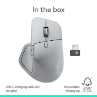 Miš LOGITECH MX Master 4, za Mac, optički, bežični, BT, bijeli