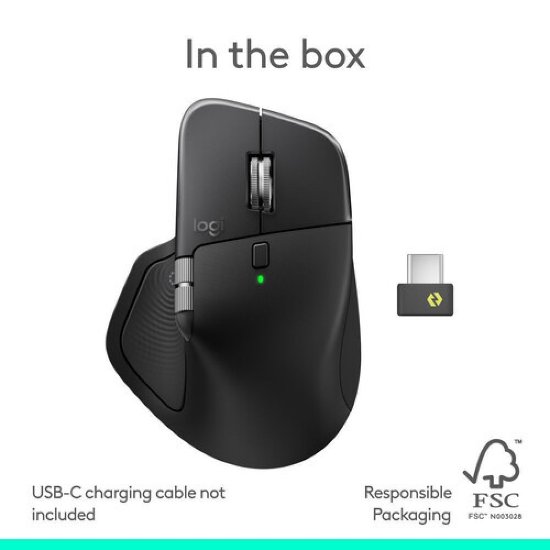Miš LOGITECH MX Master 4, za Mac, optički, bežični, BT, crni