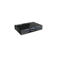 USB HUB D-LINK DUB-1340, USB 3.0, 4-portni, zunanji adapter za električno napajanje