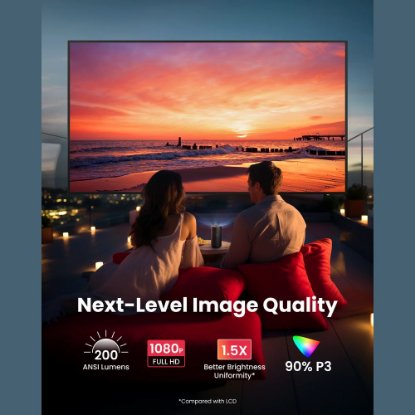 Projektor ANKER Nebula Capsule 3, DLP, FHD, 200 ANSI, WiFi, BT, HDMI, zvučnici, prijenosni, crni